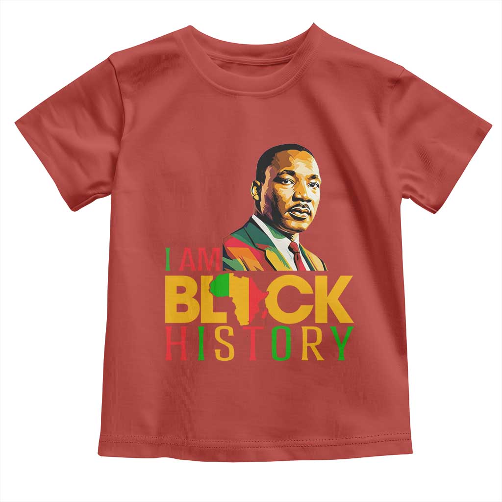 I Am Black History Toddler T Shirt Martin Luther Jr King African American Pride - Wonder Print Shop