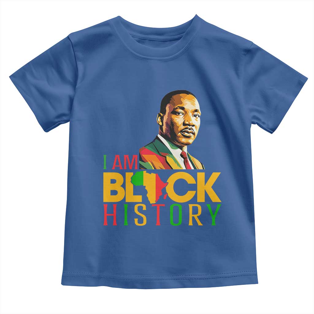 I Am Black History Toddler T Shirt Martin Luther Jr King African American Pride - Wonder Print Shop