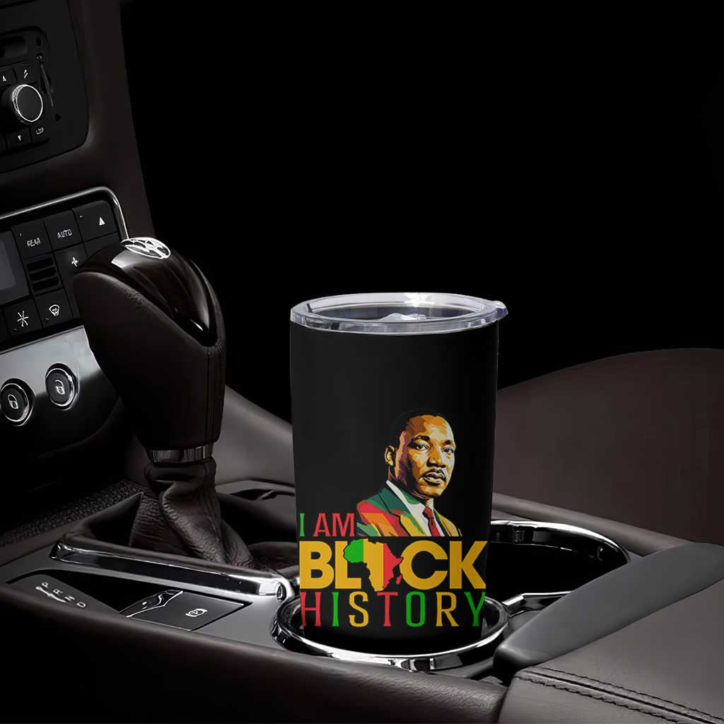 I Am Black History Tumbler Cup Martin Luther Jr King African American Pride - Wonder Print Shop