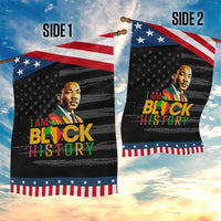 I Am Black History Garden Flag Martin Luther Jr King African American Pride