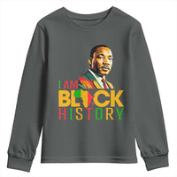 I Am Black History Youth Sweatshirt Martin Luther Jr King African American Pride - Wonder Print Shop