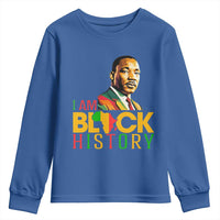 I Am Black History Youth Sweatshirt Martin Luther Jr King African American Pride - Wonder Print Shop