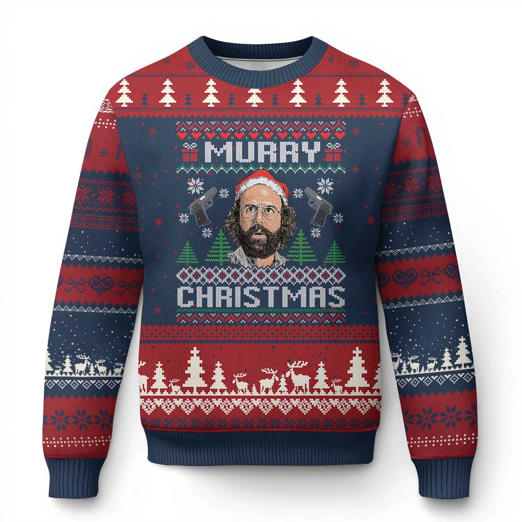 Murray Christmas Ugly Christmas Sweater Funny Stranger Holiday Meme - Wonder Print Shop