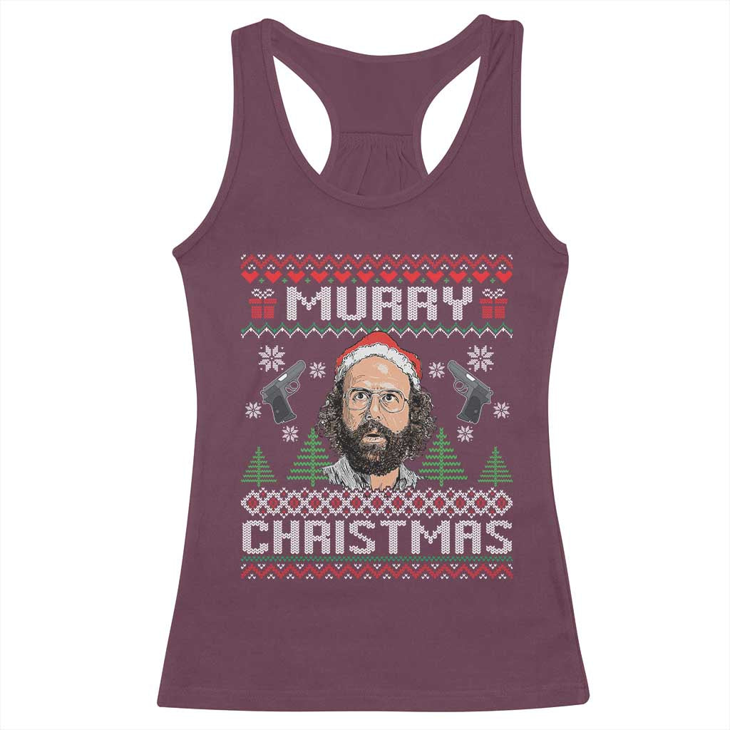 Murray Christmas Racerback Tank Top Funny Stranger Holiday Meme - Wonder Print Shop