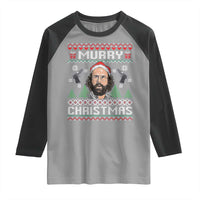 Murray Christmas Raglan Shirt Funny Stranger Holiday Meme - Wonder Print Shop
