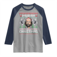 Murray Christmas Raglan Shirt Funny Stranger Holiday Meme - Wonder Print Shop