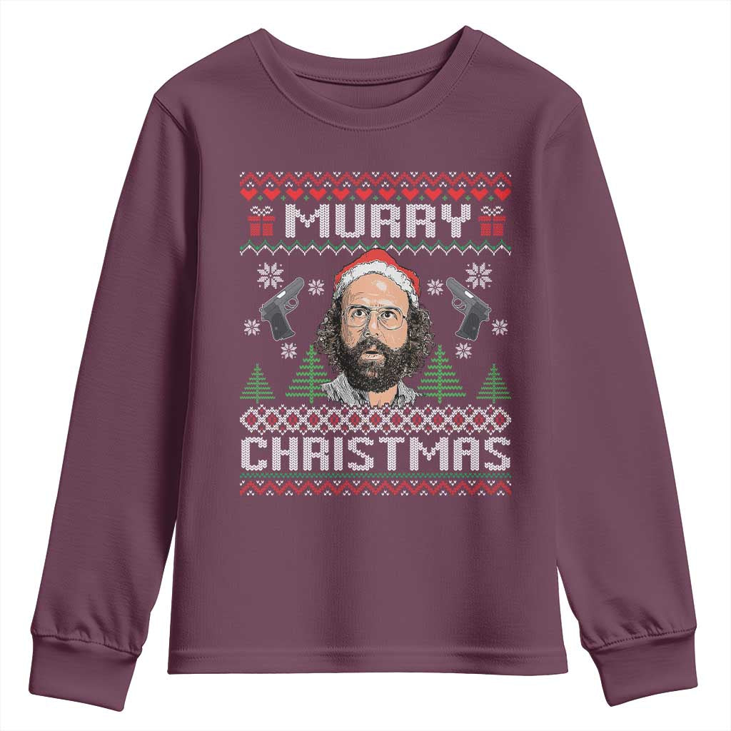Murray Christmas Youth Sweatshirt Funny Stranger Holiday Meme - Wonder Print Shop