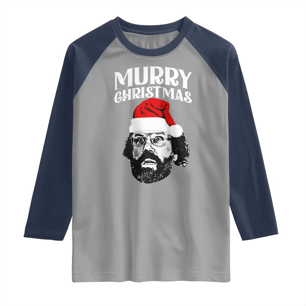 Murray Christmas Raglan Shirt Funny Stranger Xmas - Wonder Print Shop