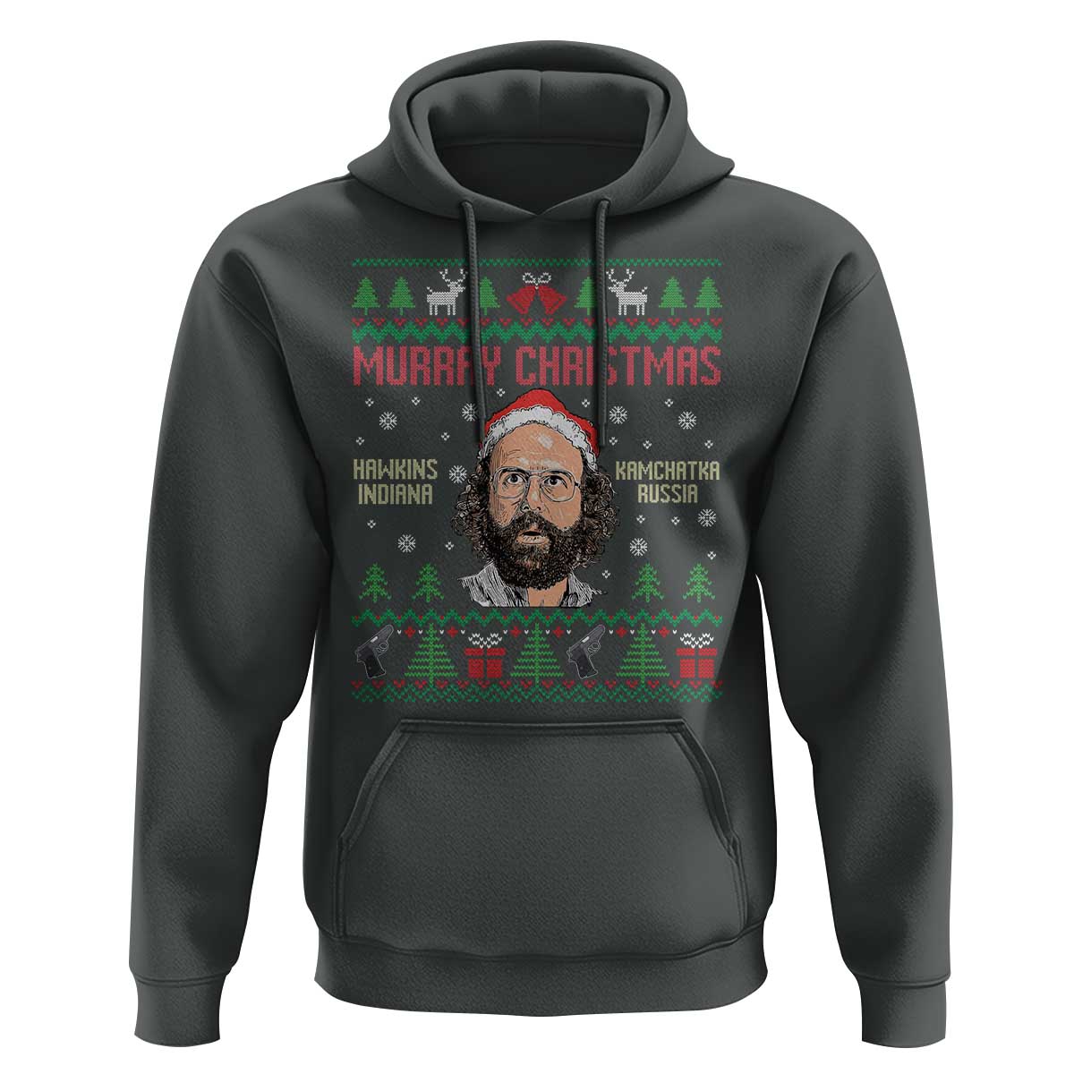 Stranger Christmas Hoodie Funny Murray Hawkins - Wonder Print Shop
