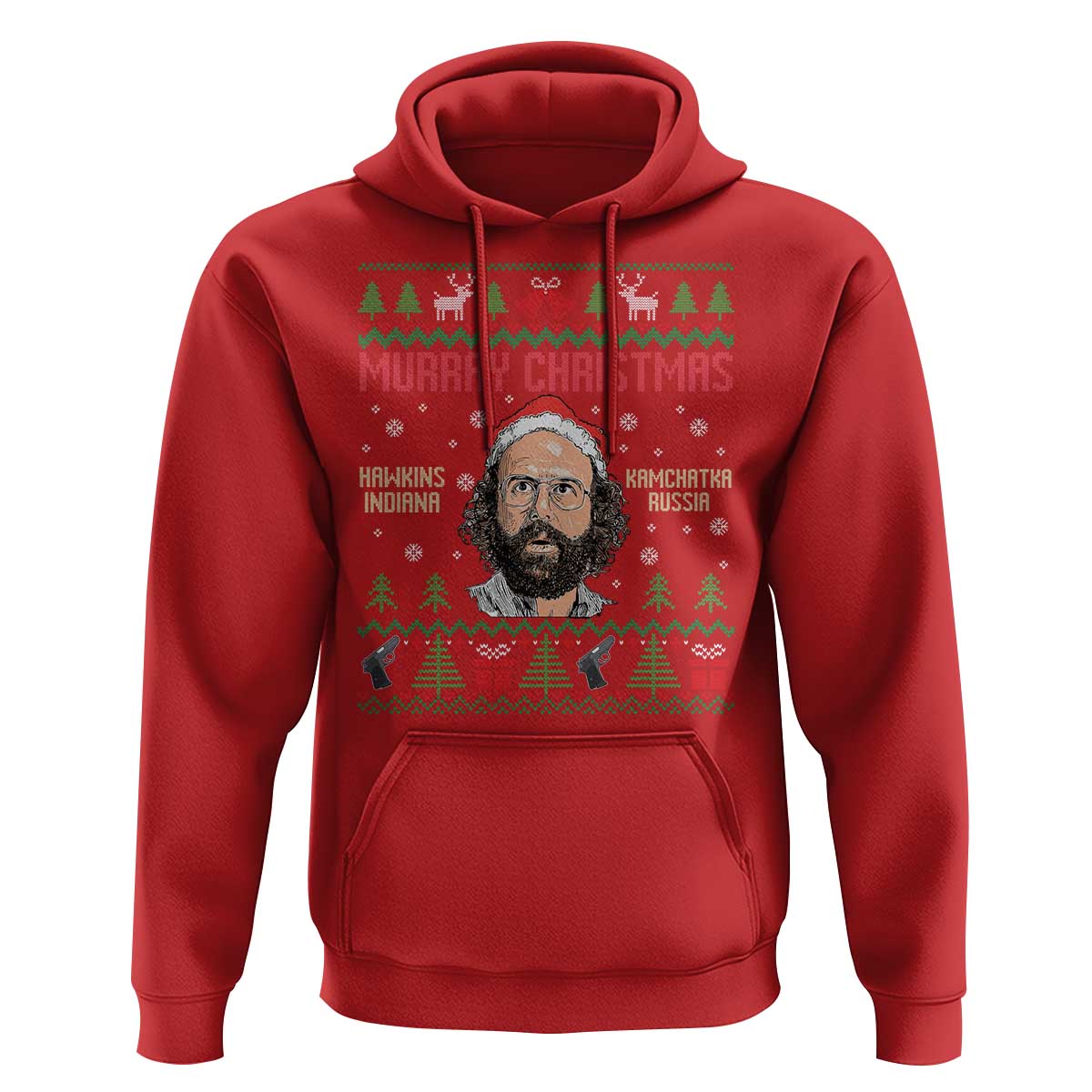 Stranger Christmas Hoodie Funny Murray Hawkins - Wonder Print Shop
