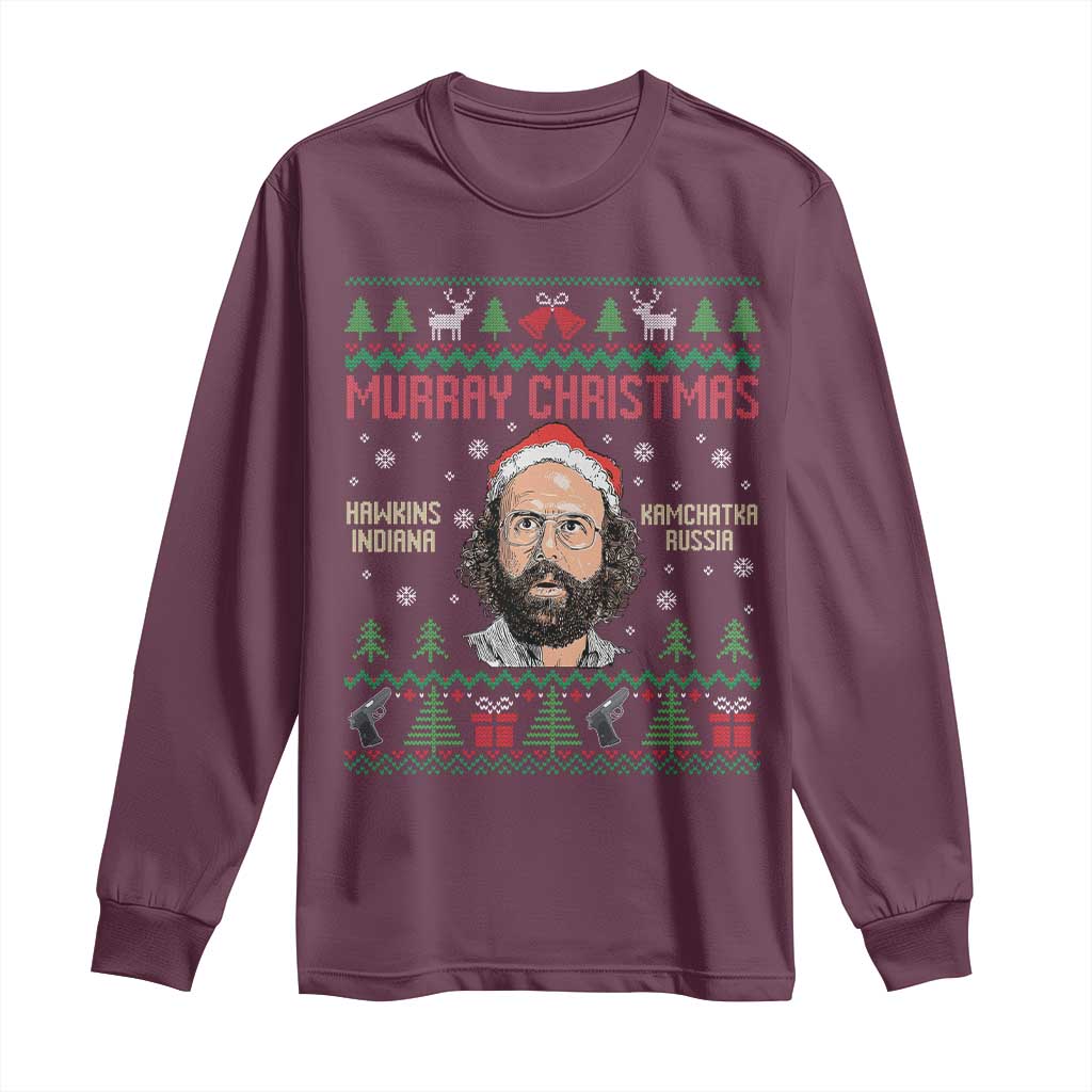 Stranger Christmas Long Sleeve Shirt Funny Murray Hawkins - Wonder Print Shop