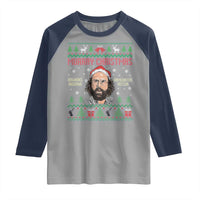 Stranger Christmas Raglan Shirt Funny Murray Hawkins - Wonder Print Shop