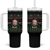 Stranger Christmas Tumbler With Handle Funny Murray Hawkins - Wonder Print Shop