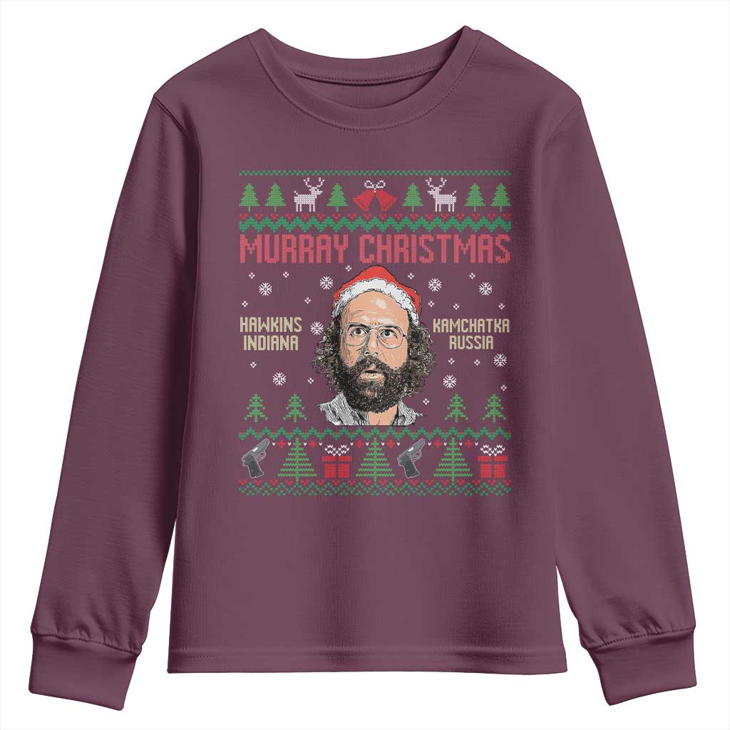 Stranger Christmas Youth Sweatshirt Funny Murray Hawkins - Wonder Print Shop