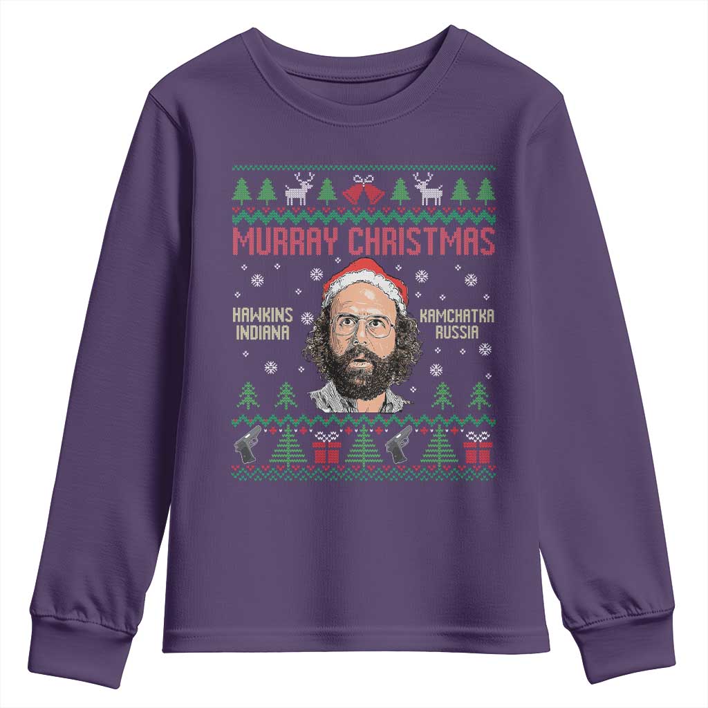 Stranger Christmas Youth Sweatshirt Funny Murray Hawkins - Wonder Print Shop