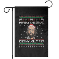 Stranger Christmas Garden Flag Santa Murray Kiss My Jolly Ass - Wonder Print Shop
