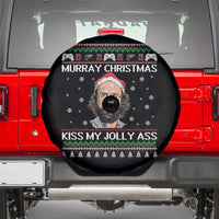 Stranger Christmas Spare Tire Cover Santa Murray Kiss My Jolly Ass - Wonder Print Shop