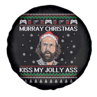 Stranger Christmas Spare Tire Cover Santa Murray Kiss My Jolly Ass - Wonder Print Shop