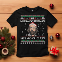 Stranger Christmas T Shirt Santa Murray Kiss My Jolly Ass - Wonder Print Shop