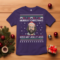 Stranger Christmas T Shirt Santa Murray Kiss My Jolly Ass - Wonder Print Shop