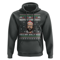 Stranger Christmas Hoodie Santa Murray Kiss My Jolly Ass - Wonder Print Shop
