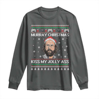 Stranger Christmas Long Sleeve Shirt Santa Murray Kiss My Jolly Ass - Wonder Print Shop
