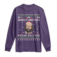 Stranger Christmas Long Sleeve Shirt Santa Murray Kiss My Jolly Ass - Wonder Print Shop