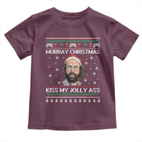 Stranger Christmas Toddler T Shirt Santa Murray Kiss My Jolly Ass - Wonder Print Shop