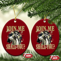 Adam Memorial Tribute Ceramic Ornament Join Me Shall You