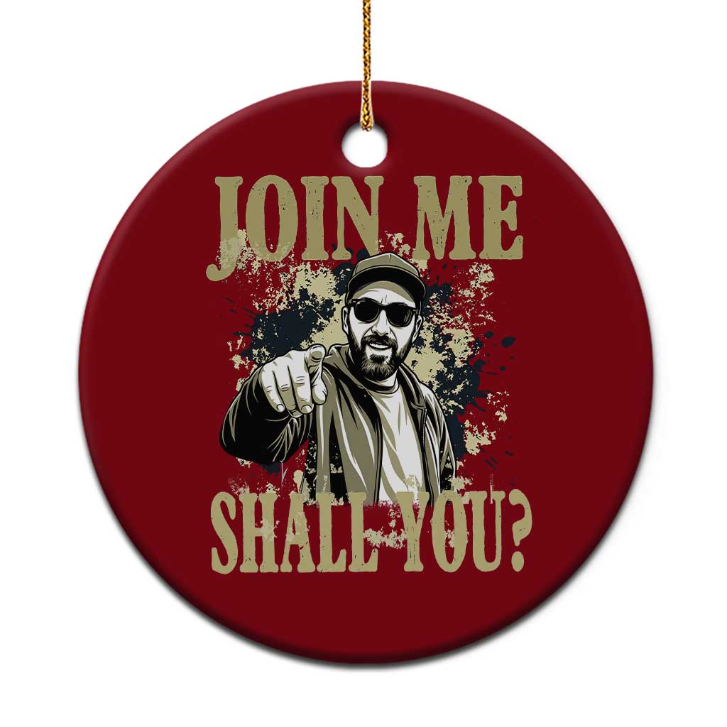 Adam Memorial Tribute Ceramic Ornament Join Me Shall You