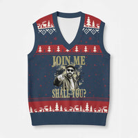 Adam Memorial Tribute V-Neck Knit Sweater Vest Join Me Shall You