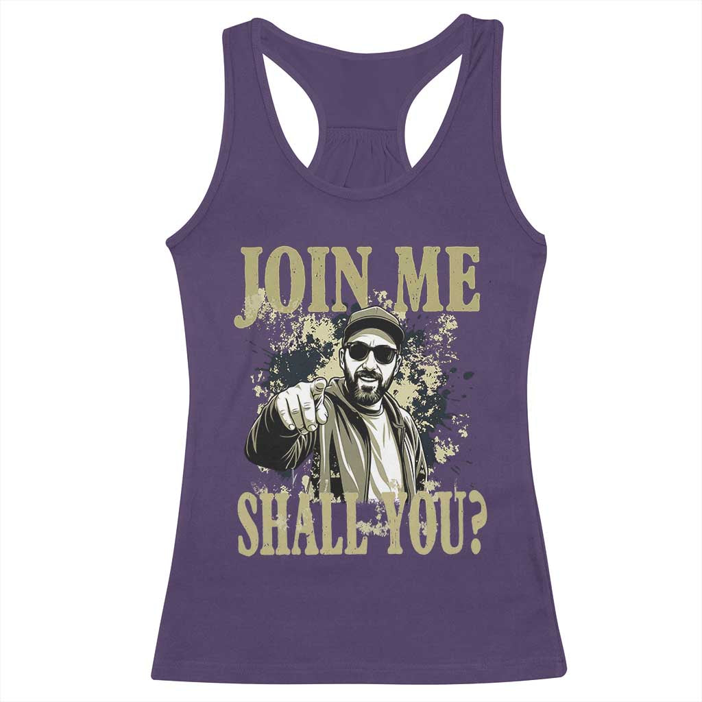 Adam Memorial Tribute Racerback Tank Top Join Me Shall You