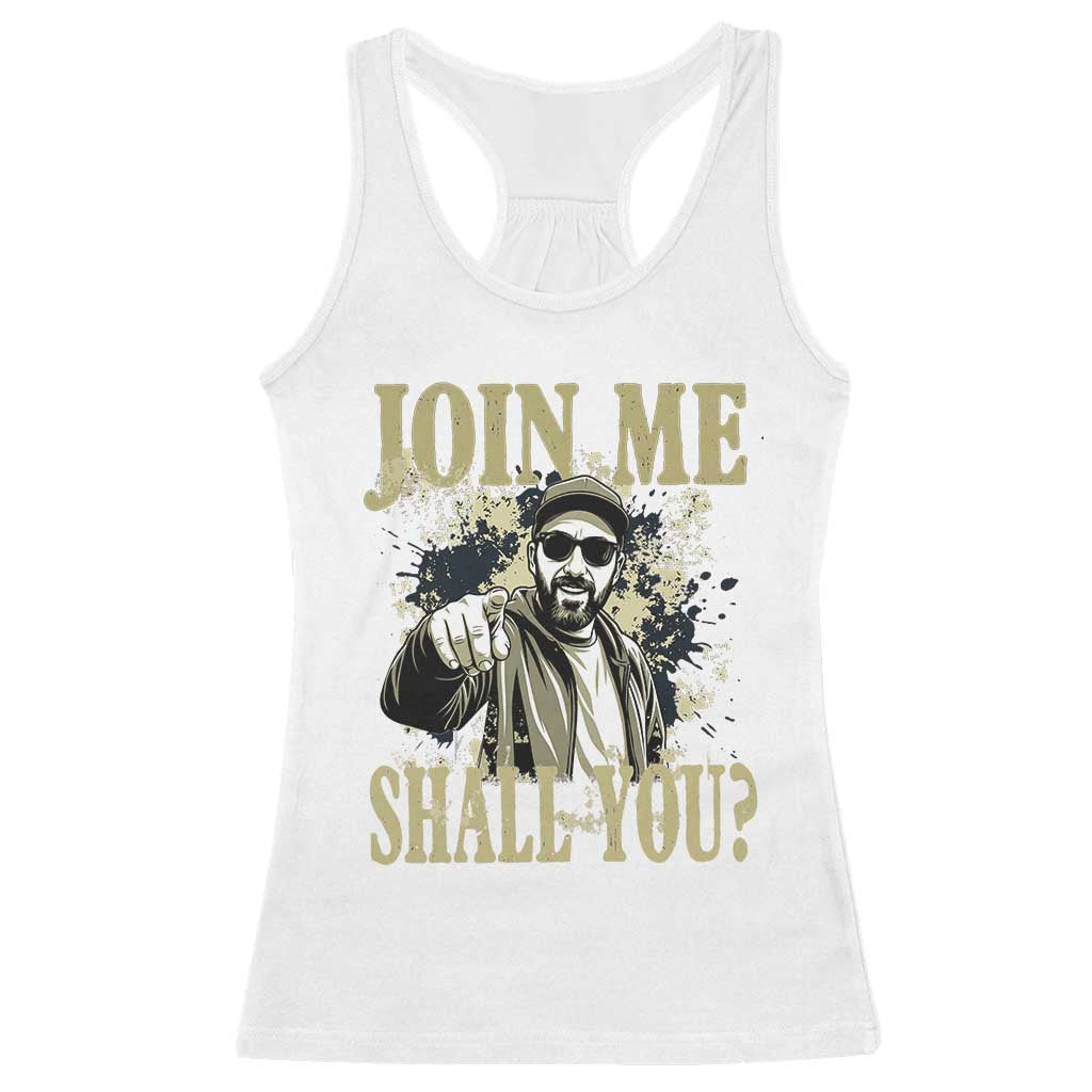 Adam Memorial Tribute Racerback Tank Top Join Me Shall You