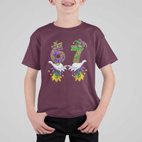 67 Mardi Gras Meme T Shirt For Kid Funny Six Seven Hand Carnival Trendy