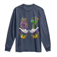 67 Mardi Gras Meme Long Sleeve Shirt Funny Six Seven Hand Carnival Trendy