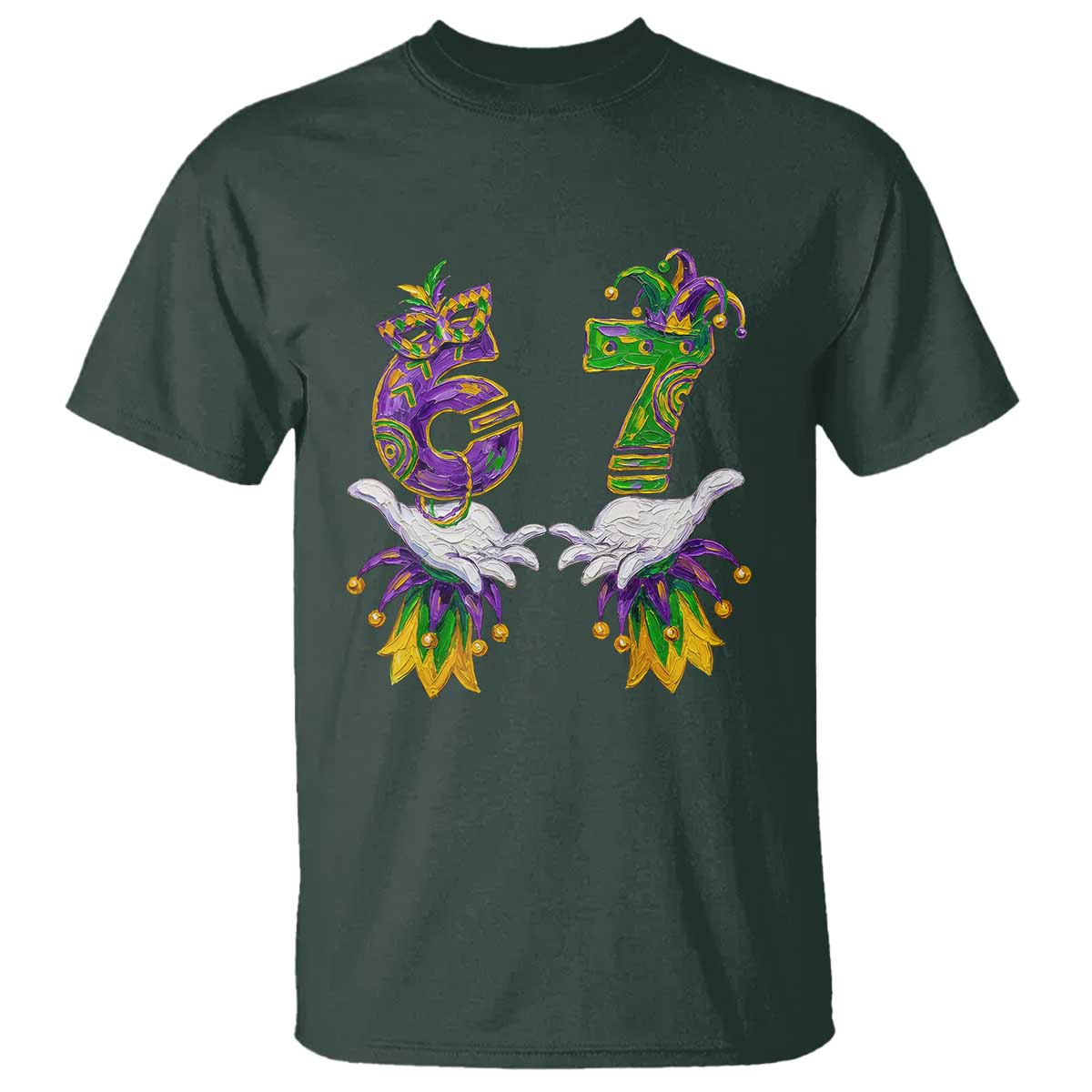 67 Mardi Gras Meme T Shirt Funny Six Seven Hand Carnival Trendy