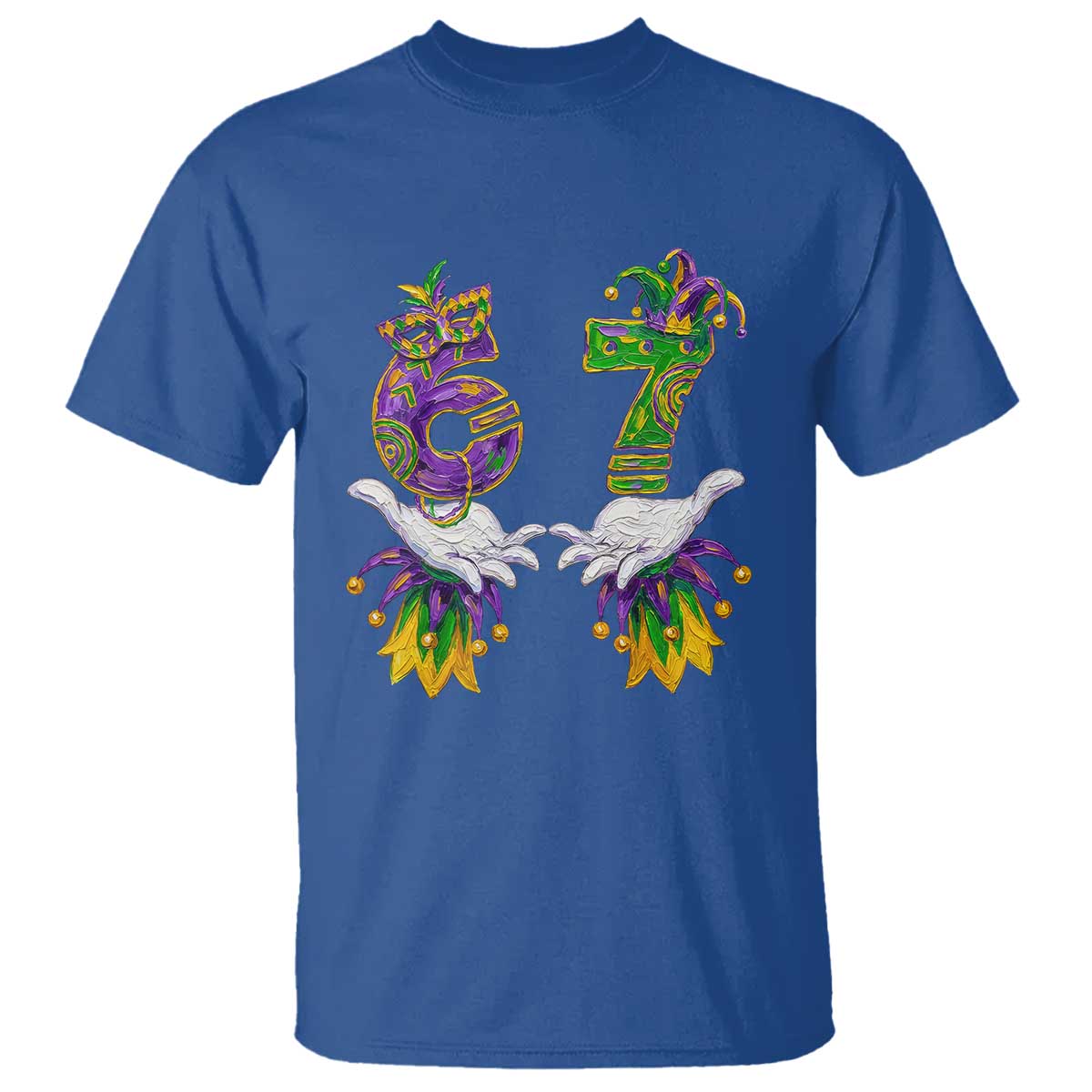 67 Mardi Gras Meme T Shirt Funny Six Seven Hand Carnival Trendy