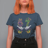 67 Mardi Gras Meme T Shirt For Women Funny Six Seven Hand Carnival Trendy