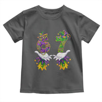 67 Mardi Gras Meme Toddler T Shirt Funny Six Seven Hand Carnival Trendy