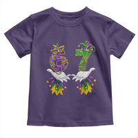 67 Mardi Gras Meme Toddler T Shirt Funny Six Seven Hand Carnival Trendy