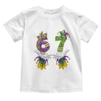 67 Mardi Gras Meme Toddler T Shirt Funny Six Seven Hand Carnival Trendy