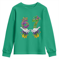 67 Mardi Gras Meme Youth Sweatshirt Funny Six Seven Hand Carnival Trendy