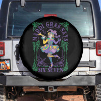 67 Mardi Gras Spare Tire Cover Funny Six Seven Carnival Trendy