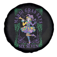 67 Mardi Gras Spare Tire Cover Funny Six Seven Carnival Trendy