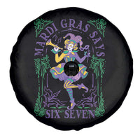 67 Mardi Gras Spare Tire Cover Funny Six Seven Carnival Trendy