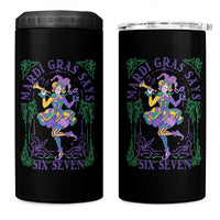 67 Mardi Gras 4 in 1 Can Cooler Tumbler Funny Six Seven Carnival Trendy
