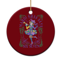 67 Mardi Gras Ceramic Ornament Funny Six Seven Carnival Trendy