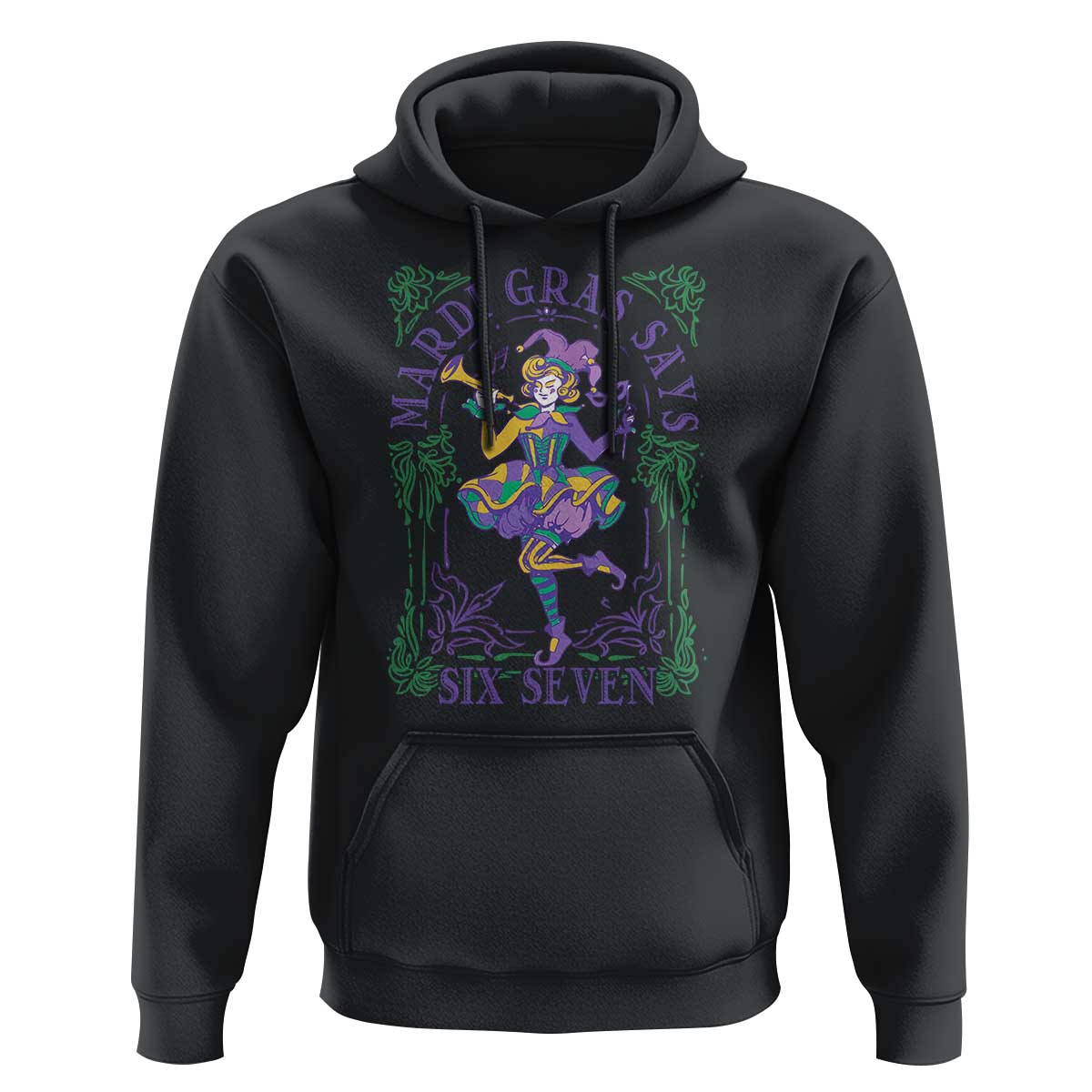 67 Mardi Gras Hoodie Funny Six Seven Carnival Trendy