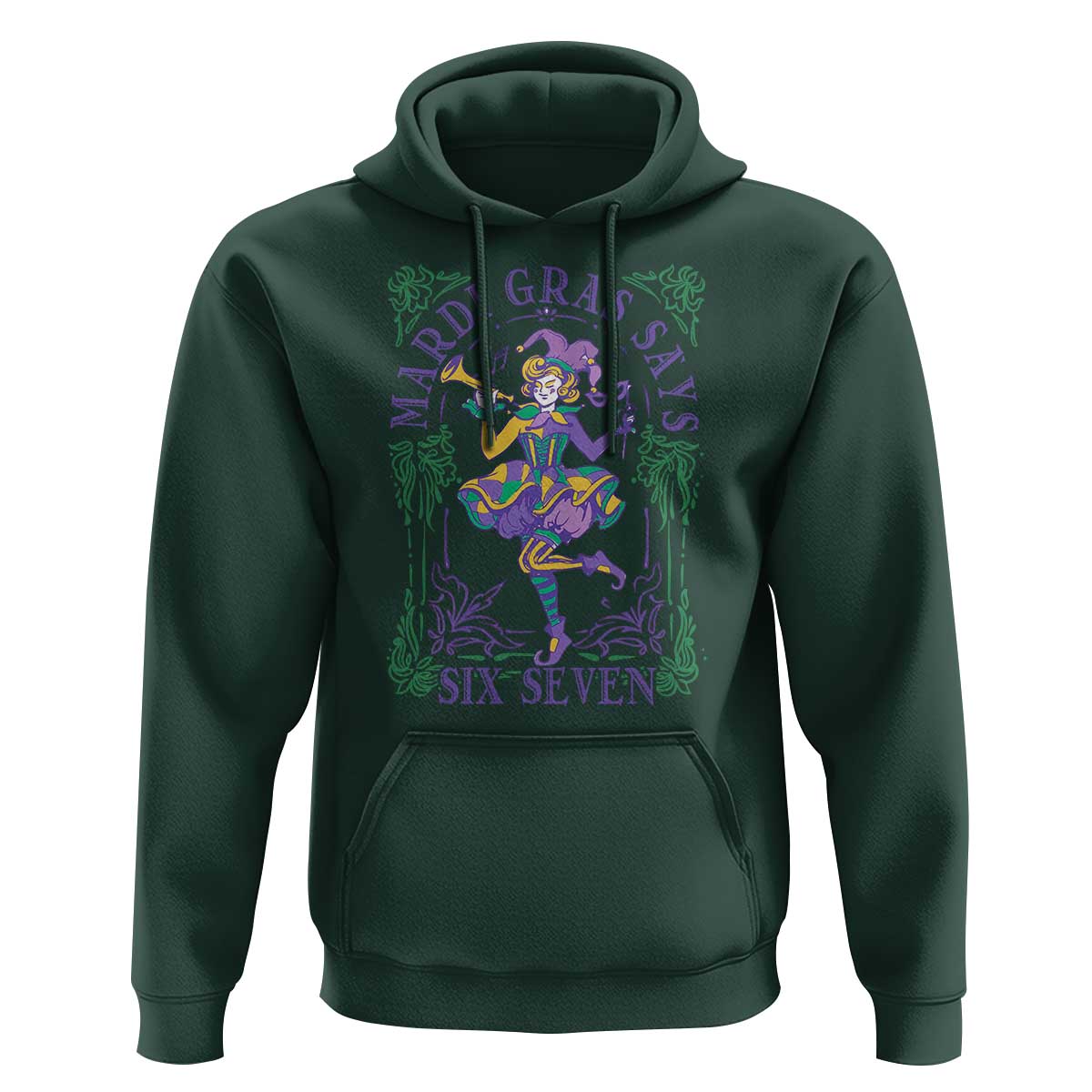 67 Mardi Gras Hoodie Funny Six Seven Carnival Trendy