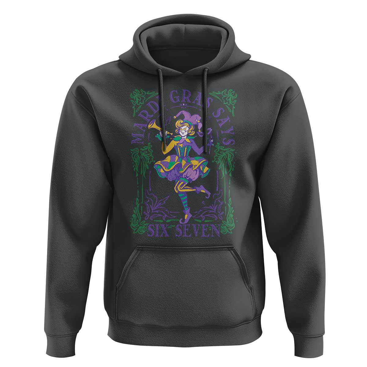 67 Mardi Gras Hoodie Funny Six Seven Carnival Trendy